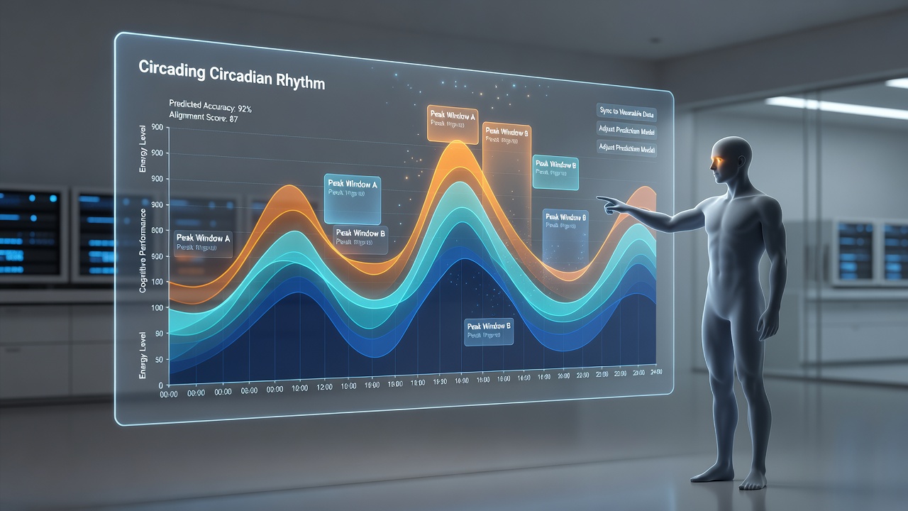 Grafiek van activiteitspatronen in virtuele voorspellingsplatforms over verschillende tijdzones