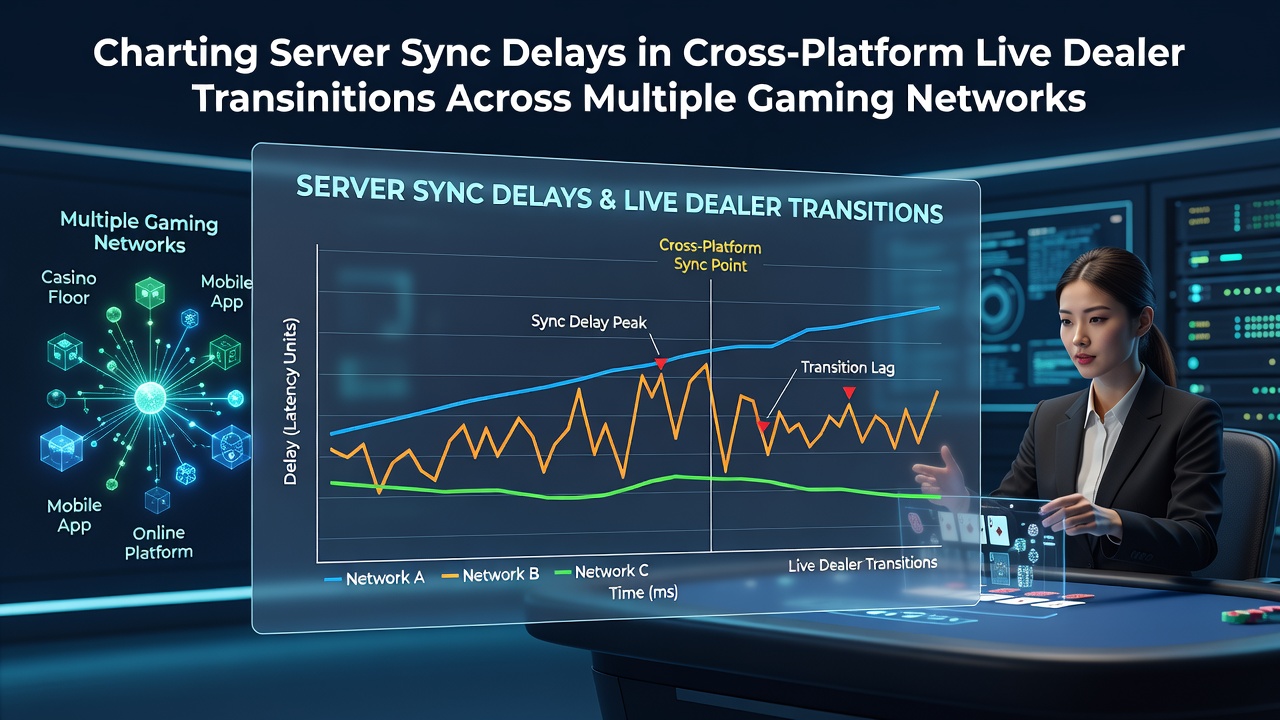 Diagram van server-synchronisatievertragingen in live dealer netwerken