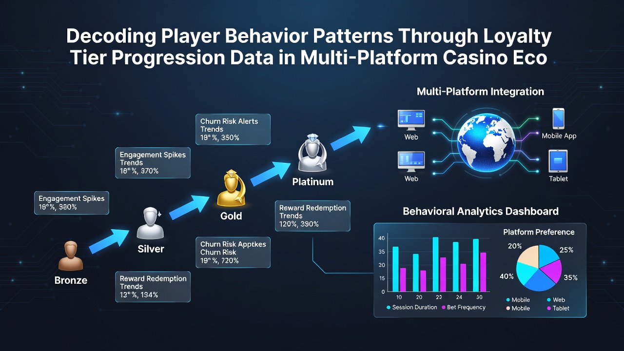 Visualisatie van spelersgedragspatronen via loyaliteitstiers in casino-ecosystemen