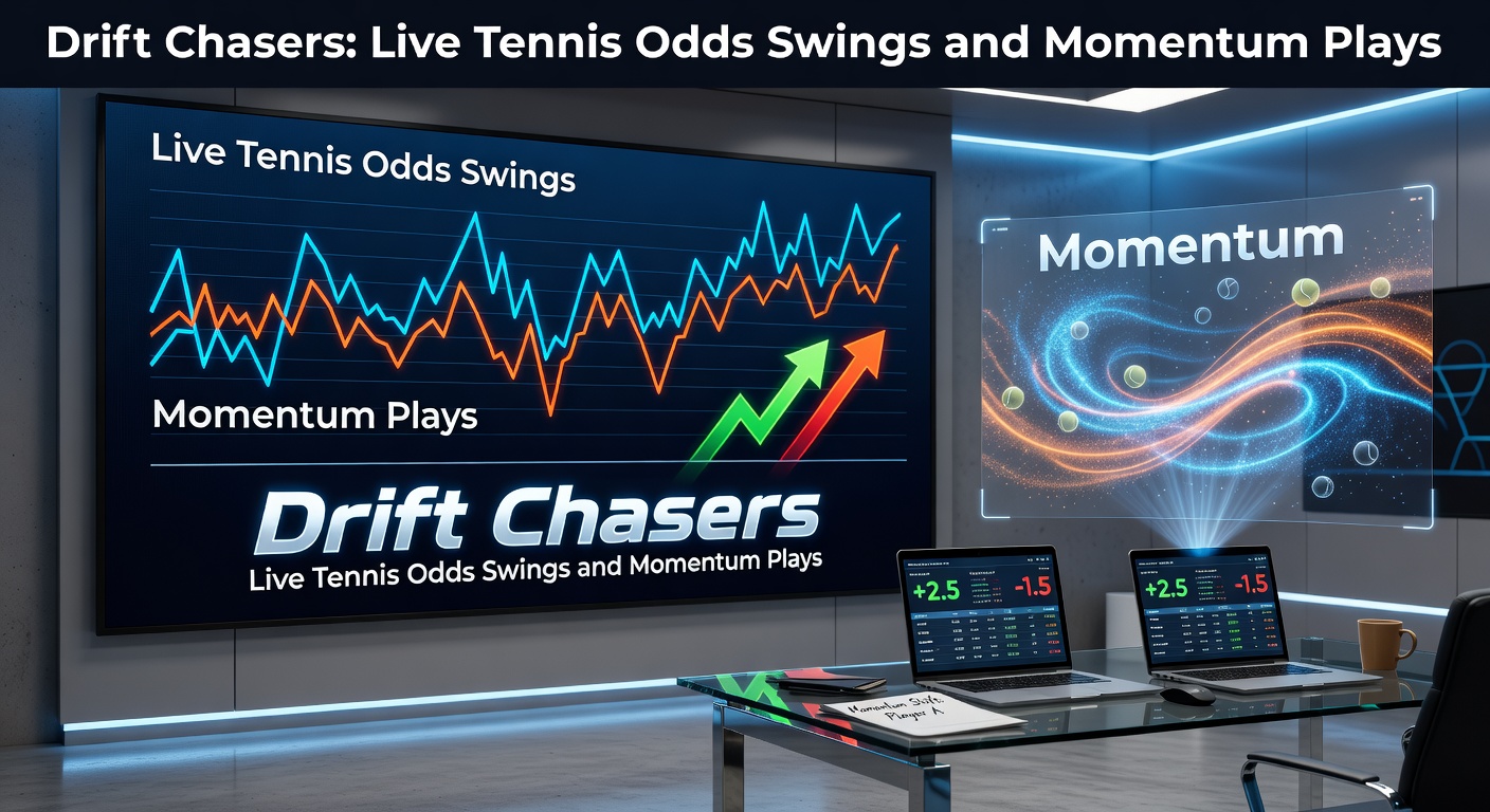 Grafiek met live odds-schommelingen tijdens een spannende tenniswedstrijd, tonen momentumverschuivingen in realtime