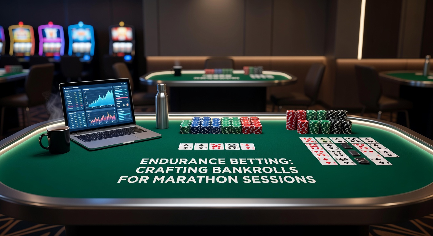 Grafiek met bankrollcurves tijdens een 12-uurs blackjack marathon, toonend pieken en dalen met herstel