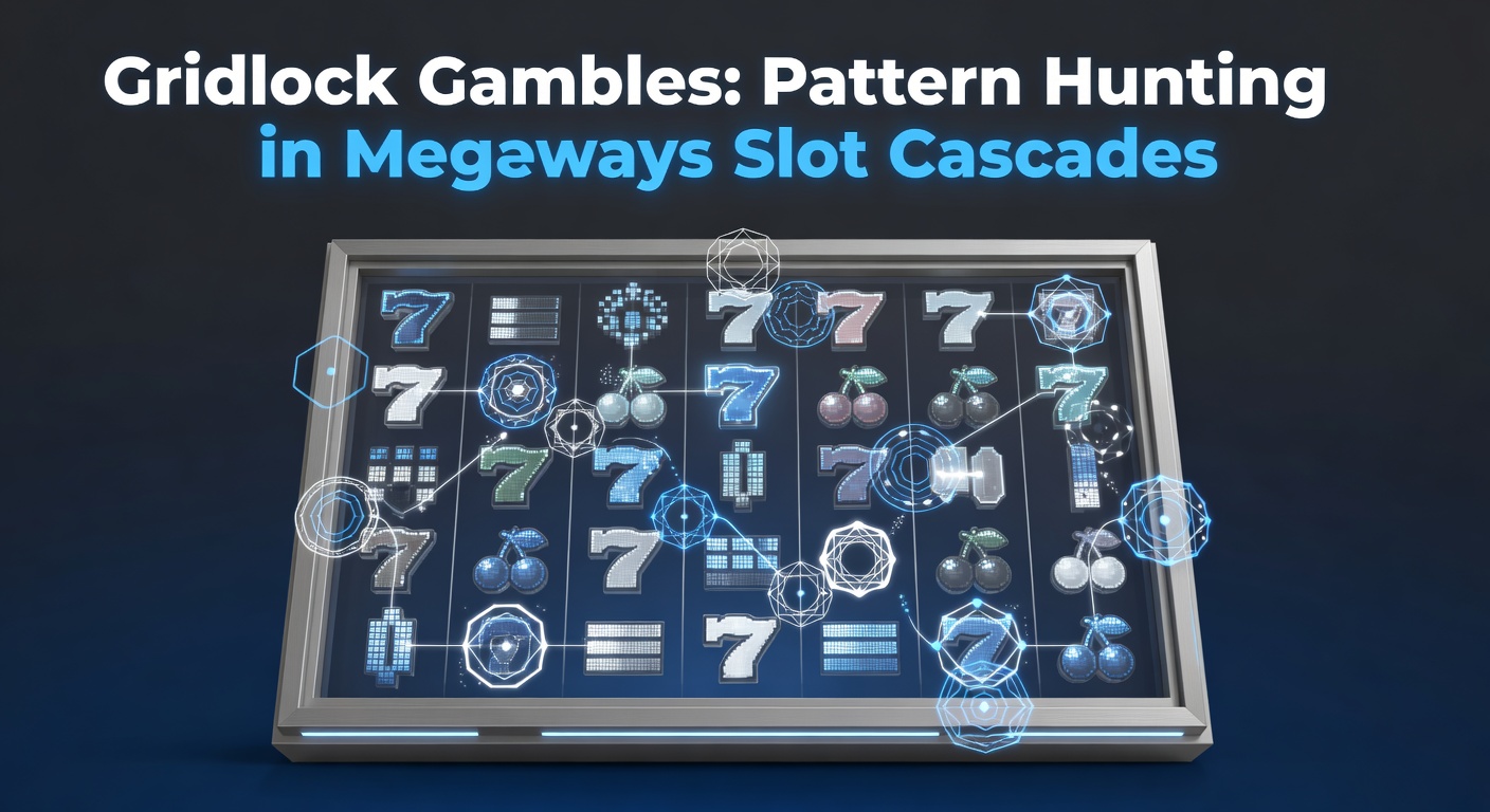 Megaways slot met cascade-animatie en vallende symbolen in een dynamische grid