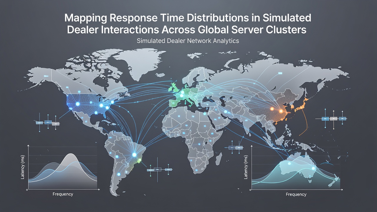 Grafiek van responstijdverdelingen en serverprestaties in globale clusters