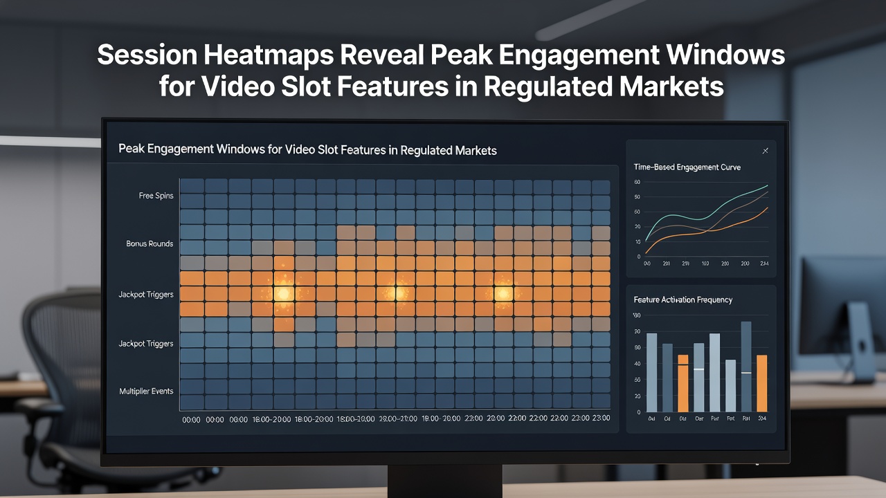 Vergelijkende heatmap analyse van feature-activatie tijden in gereguleerde casinomarkten