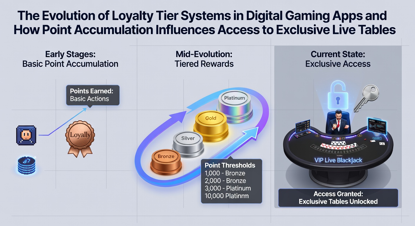 Evolutie van loyaliteitstiersystemen in digitale gamingapps met focus op puntaccumulatie