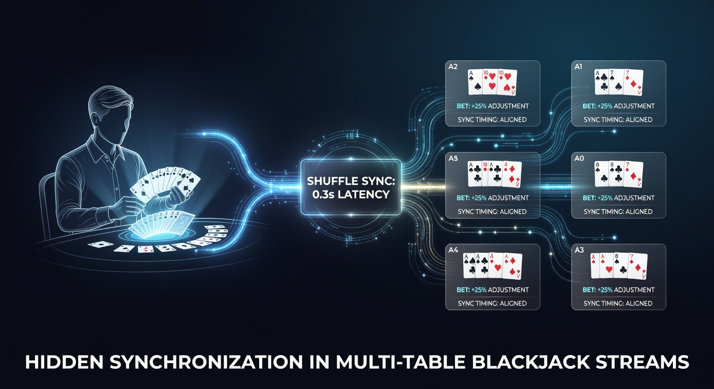 Live dealer blackjack tafels met meerdere streams en timing overlays
