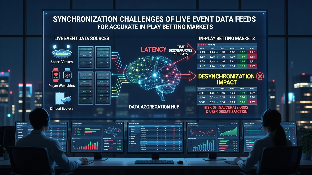 Technische analyse van datafeed synchronisatie in live sportweddenschappen